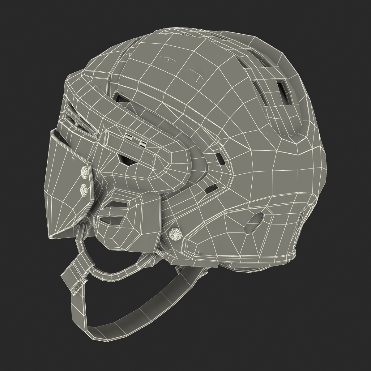 3D Hockey Helmet Generic 4 model