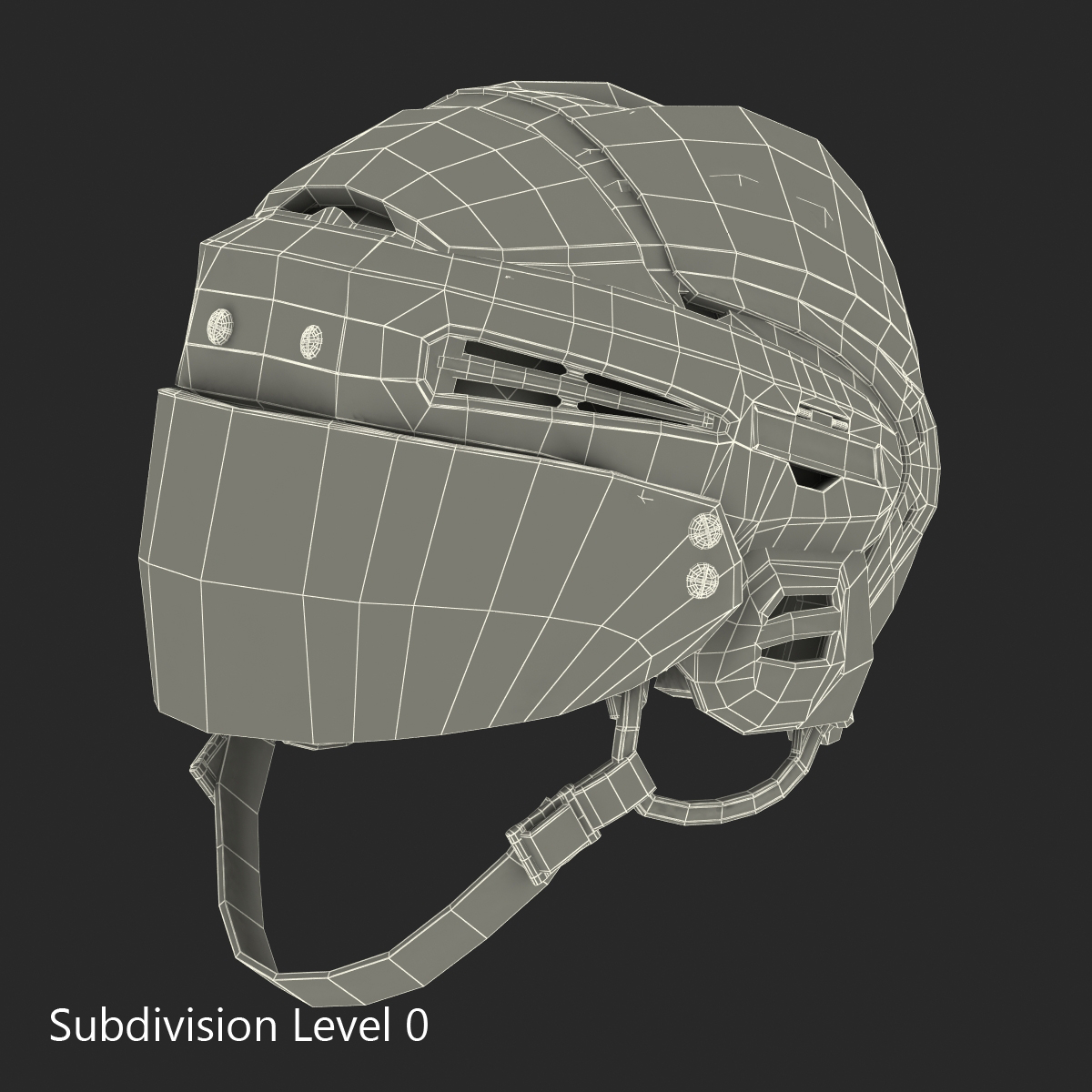 3D Hockey Helmet Generic 5 model