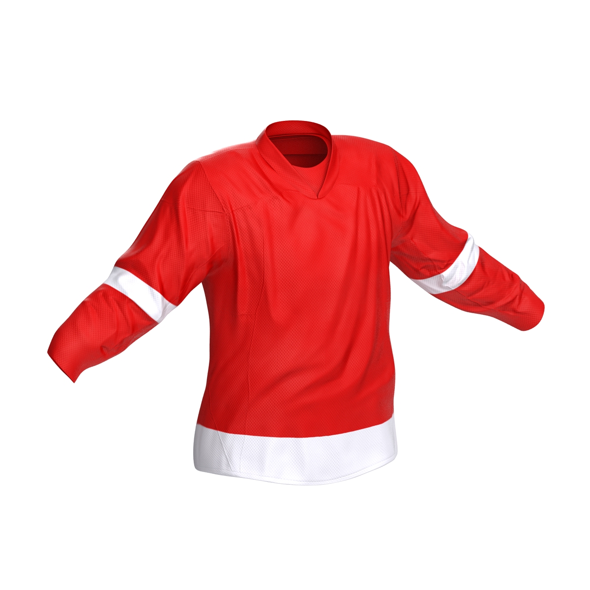 3D Hockey Jersey Generic 2 model