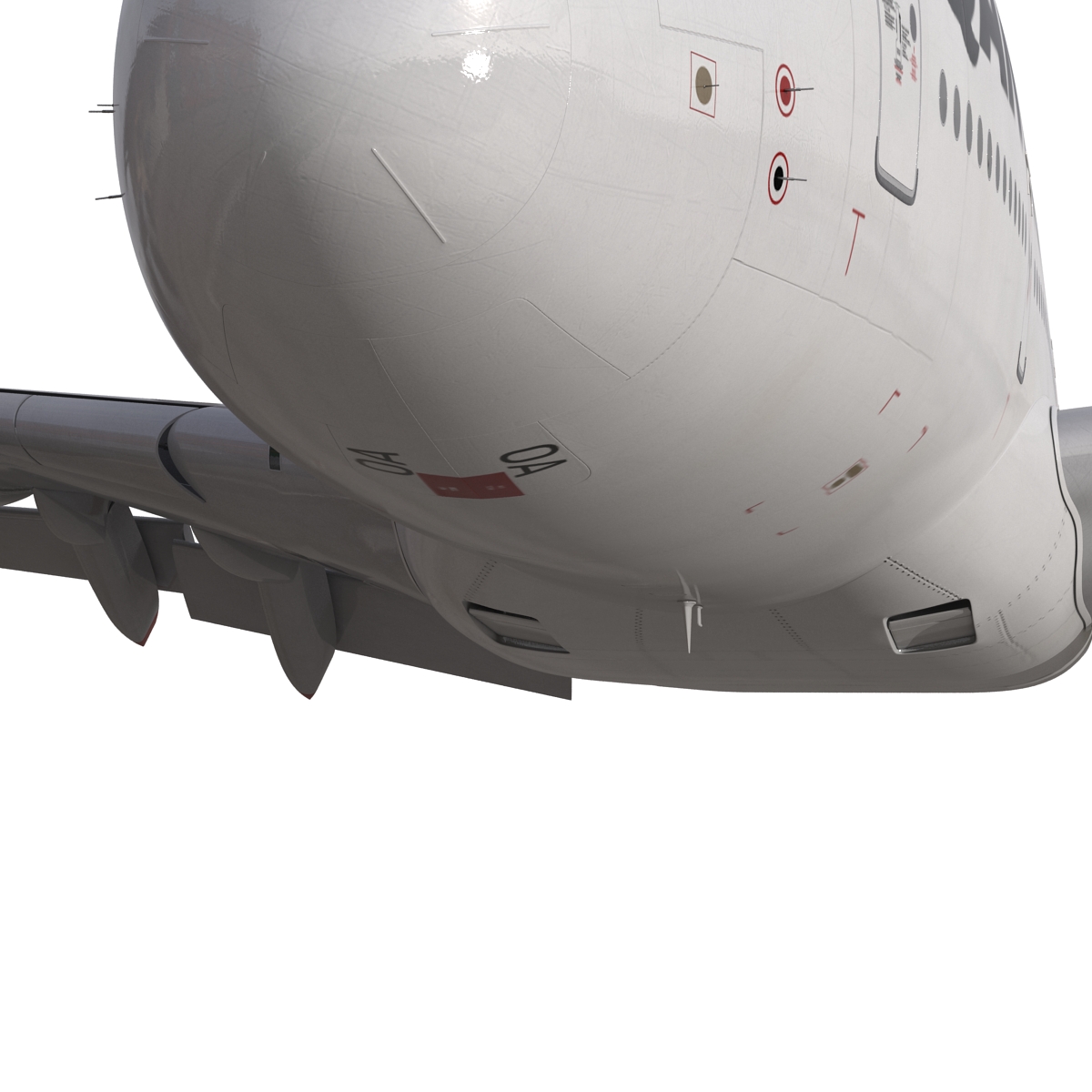 Airbus A380 800 Qantas Rigged 3D model