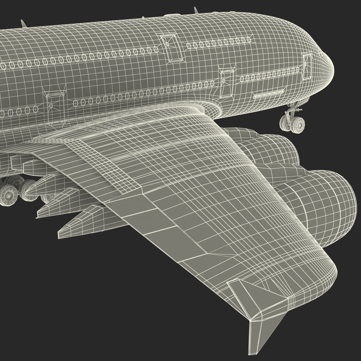 Airbus A380 800 Qantas Rigged 3D model