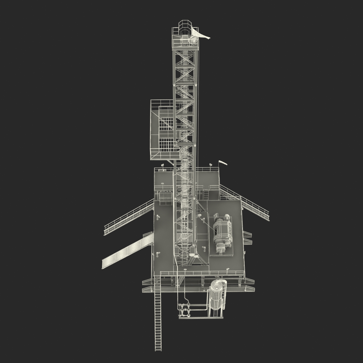 3D Fracking Gas Platform