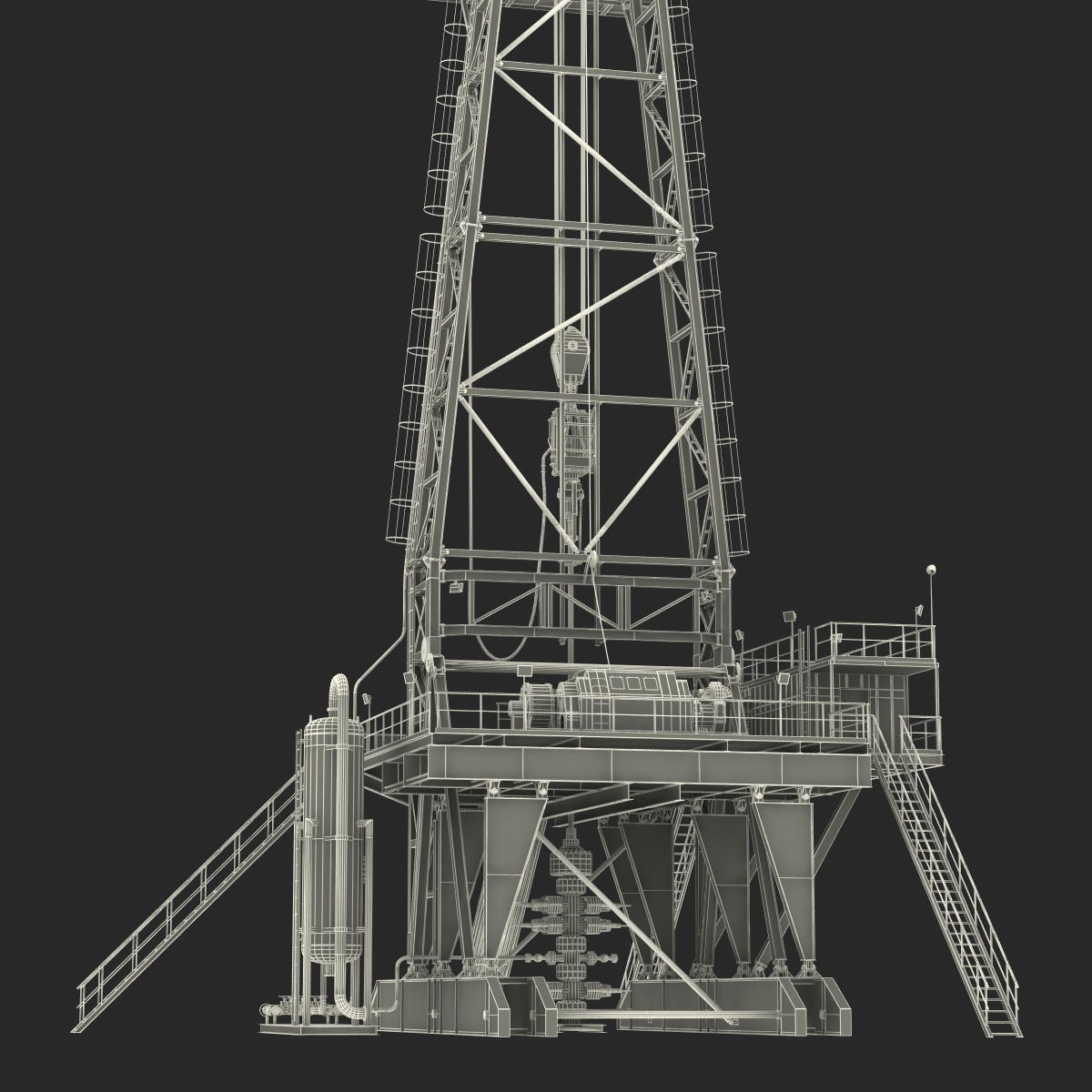 3D Fracking Gas Platform