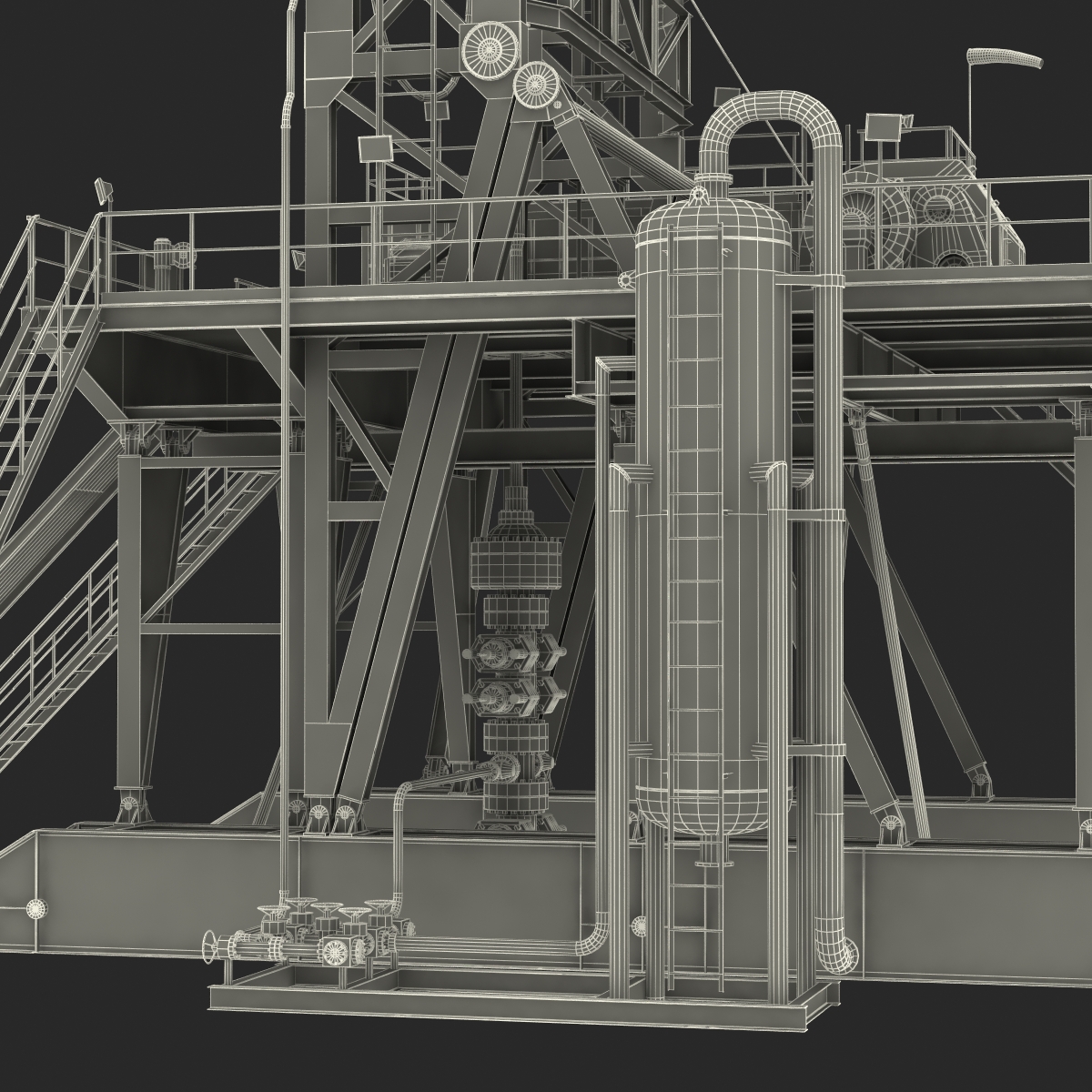 3D Fracking Gas Platform