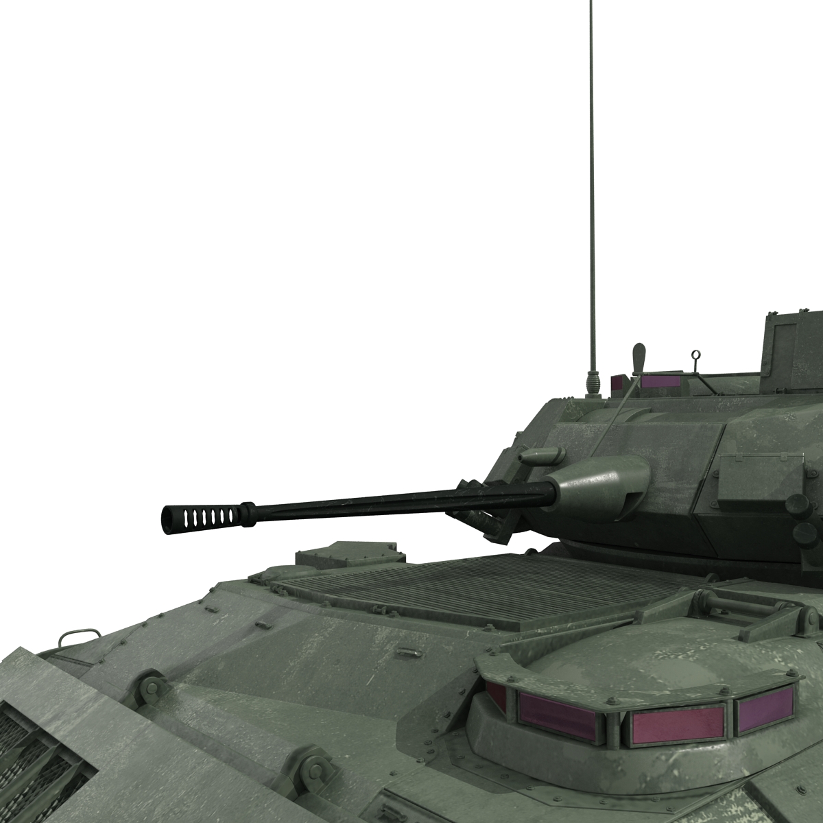 3D Bradley M2 Rigged Green model