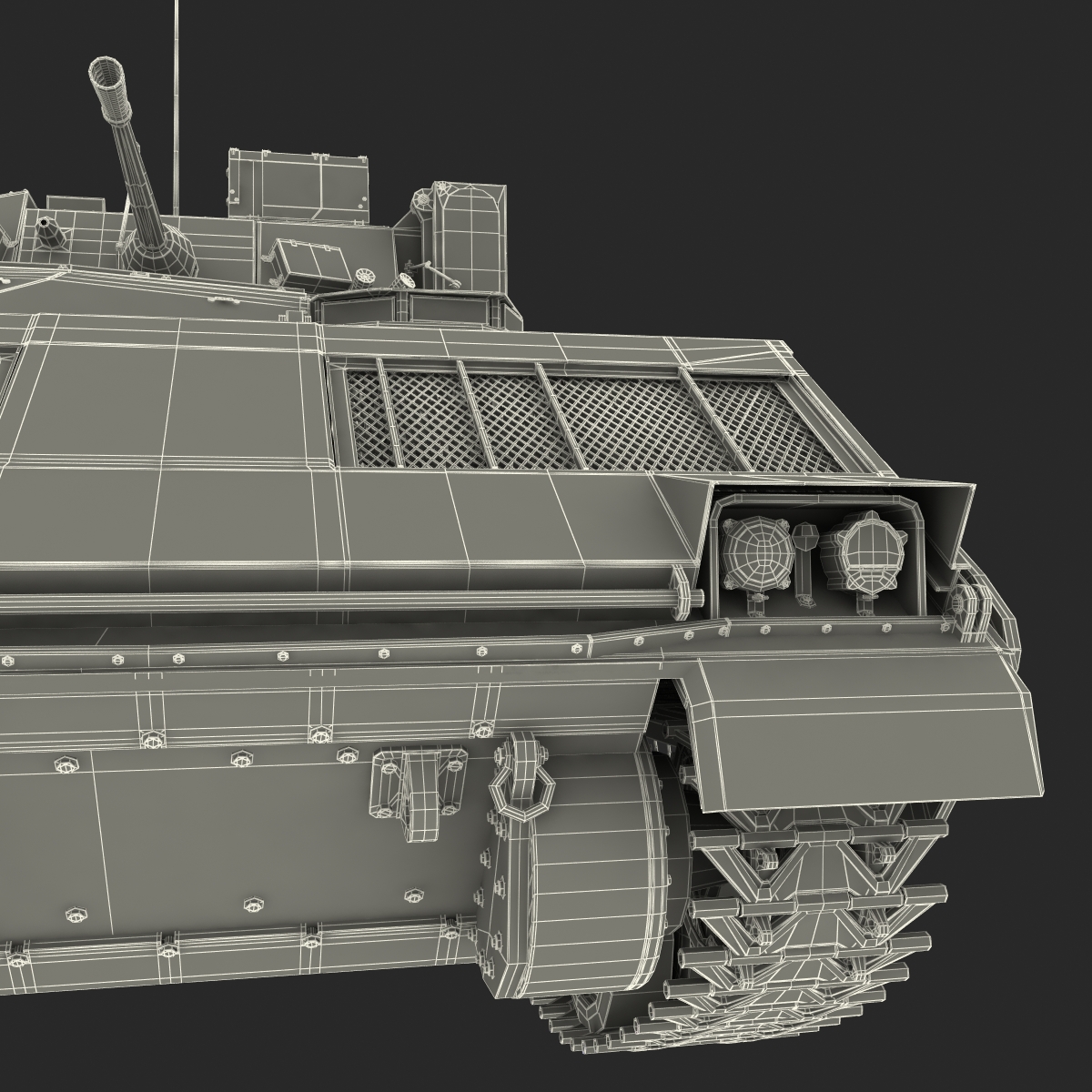 3D Bradley M2 Rigged Green model