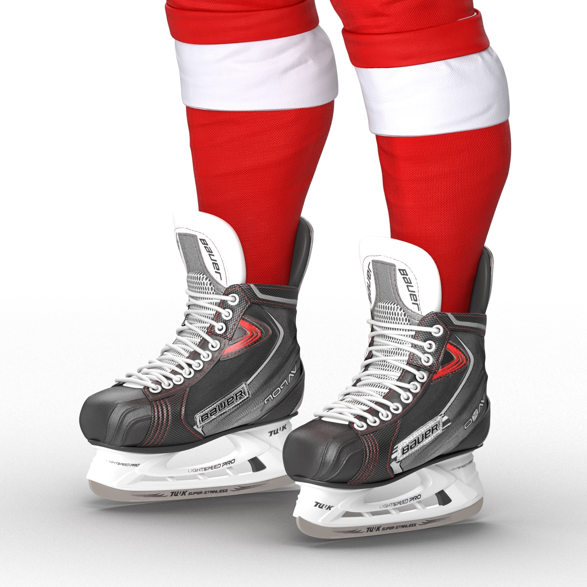 Hockey Equipment Detroit Red Wings 3D model