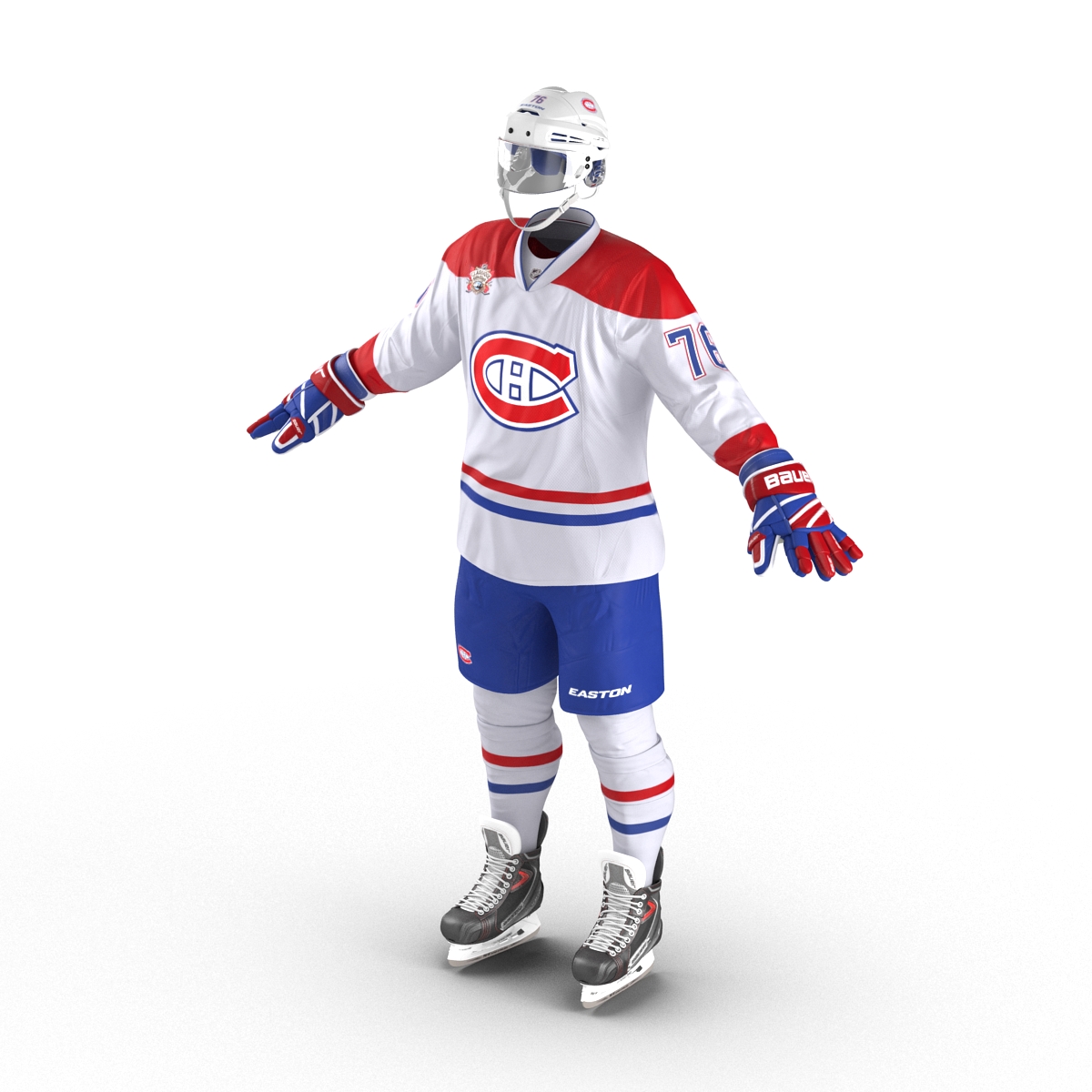 3D model Hockey Equipment Montreal Canadiens