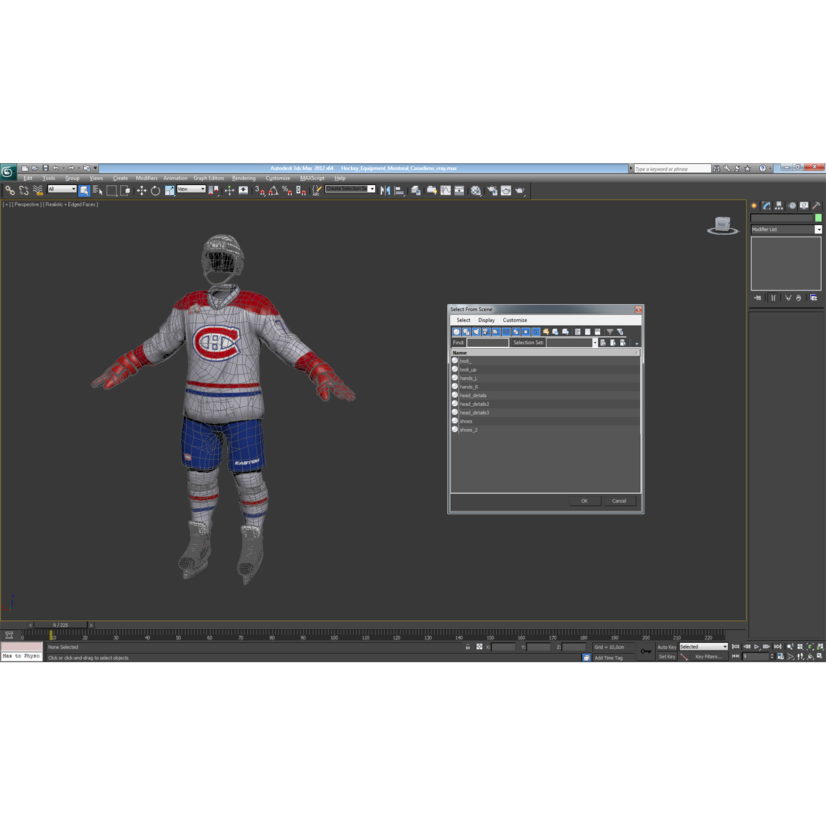 3D model Hockey Equipment Montreal Canadiens