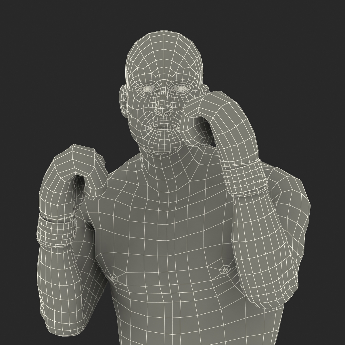 Adult Boxer Man 2 Pose 2 3D model