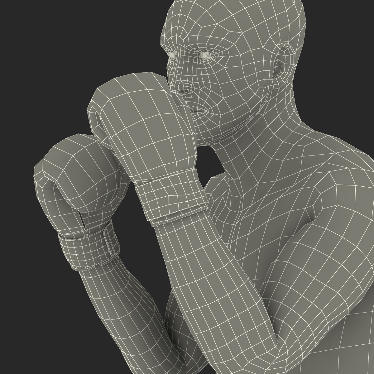 Adult Boxer Man 2 Pose 2 3D model