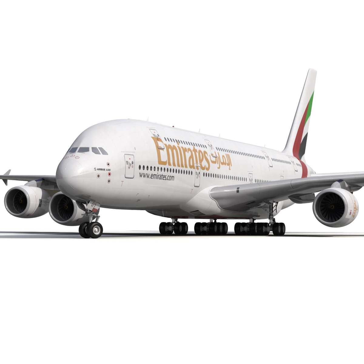 Airbus A380 900 Emirates 3D model