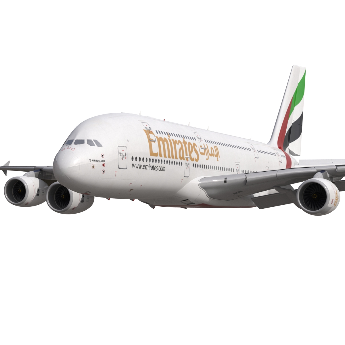 Airbus A380 900 Emirates 3D model