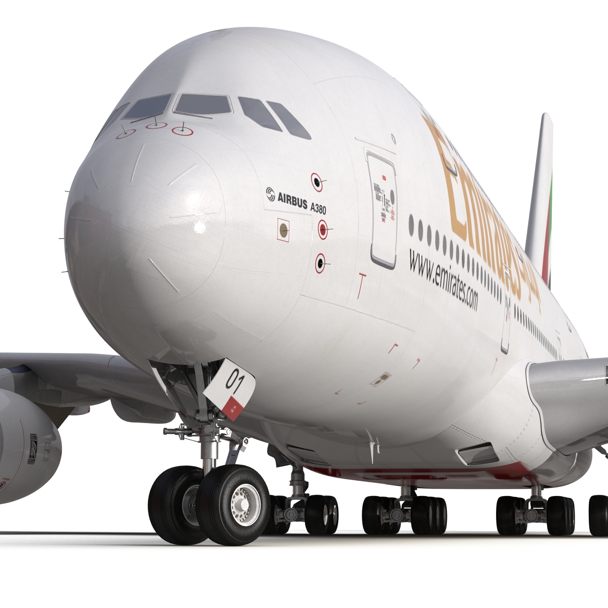 Airbus A380 900 Emirates 3D model