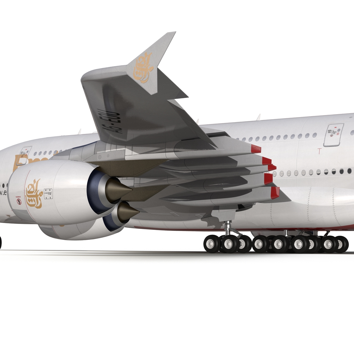 Airbus A380 900 Emirates 3D model