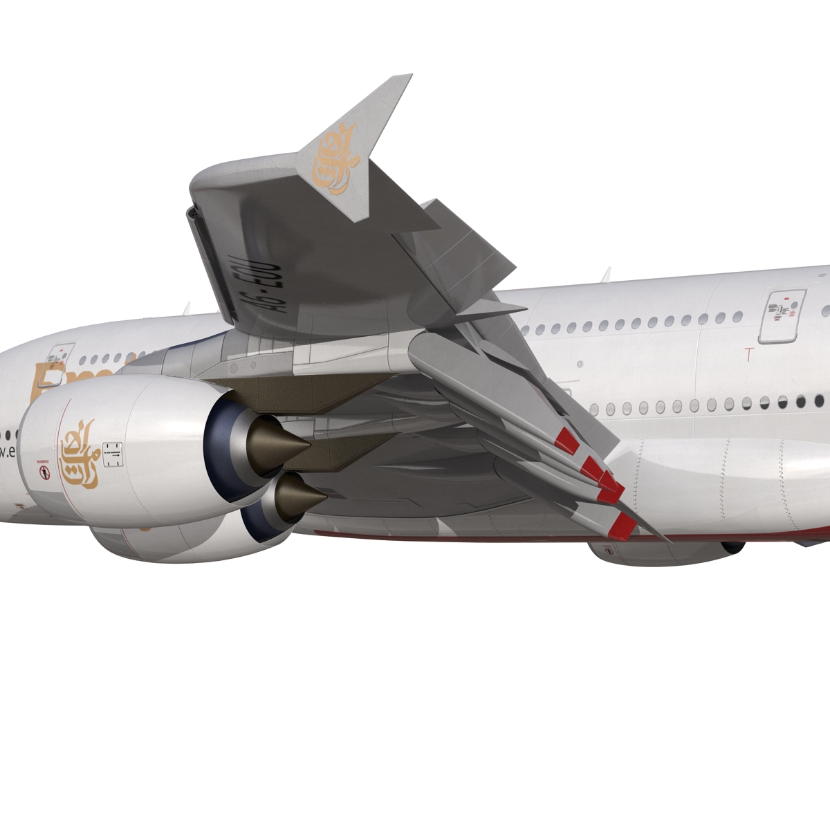 Airbus A380 900 Emirates 3D model