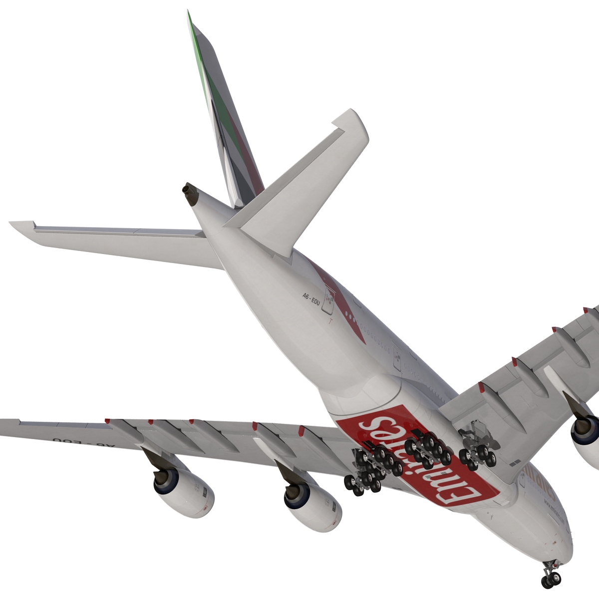 Airbus A380 900 Emirates 3D model