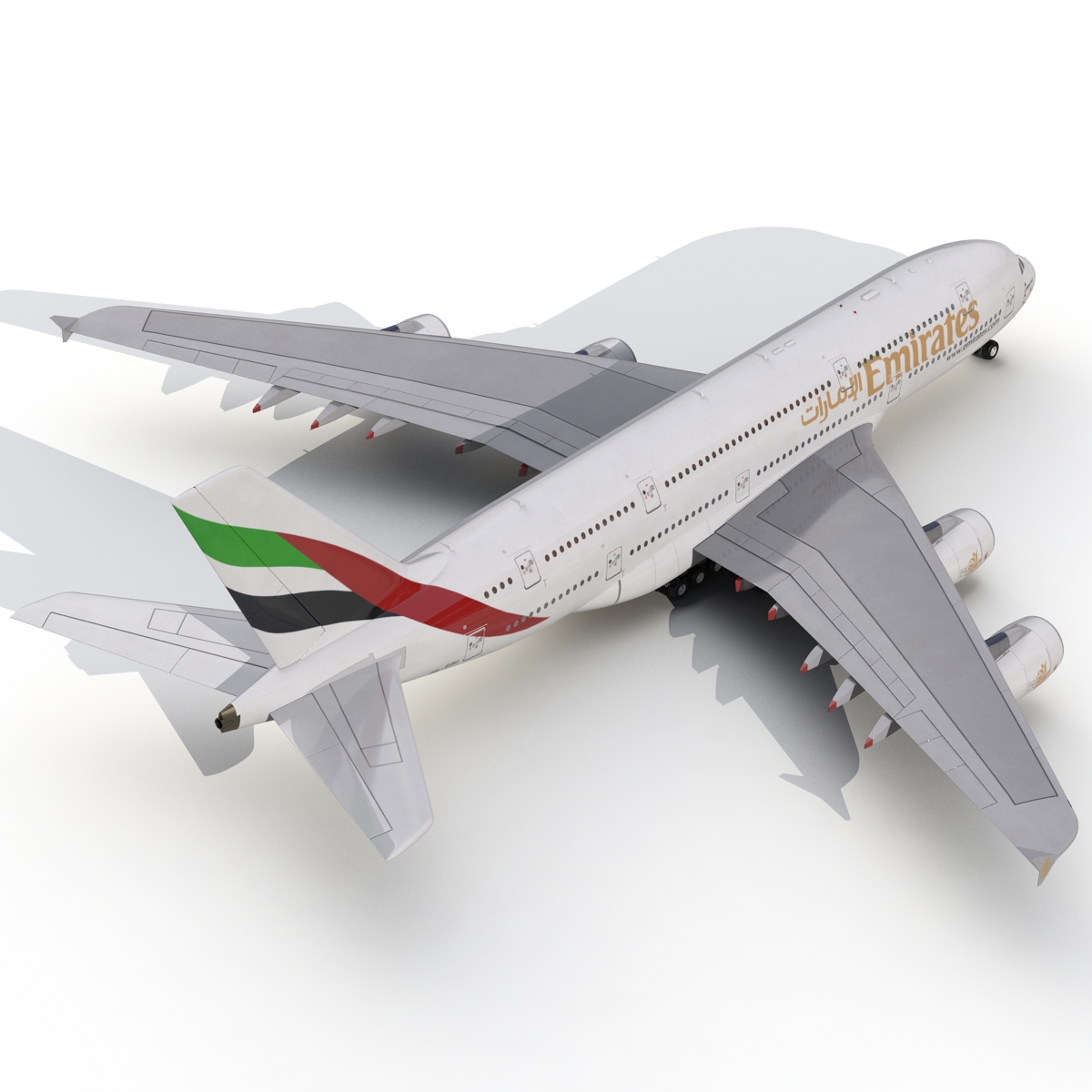 Airbus A380 900 Emirates 3D model