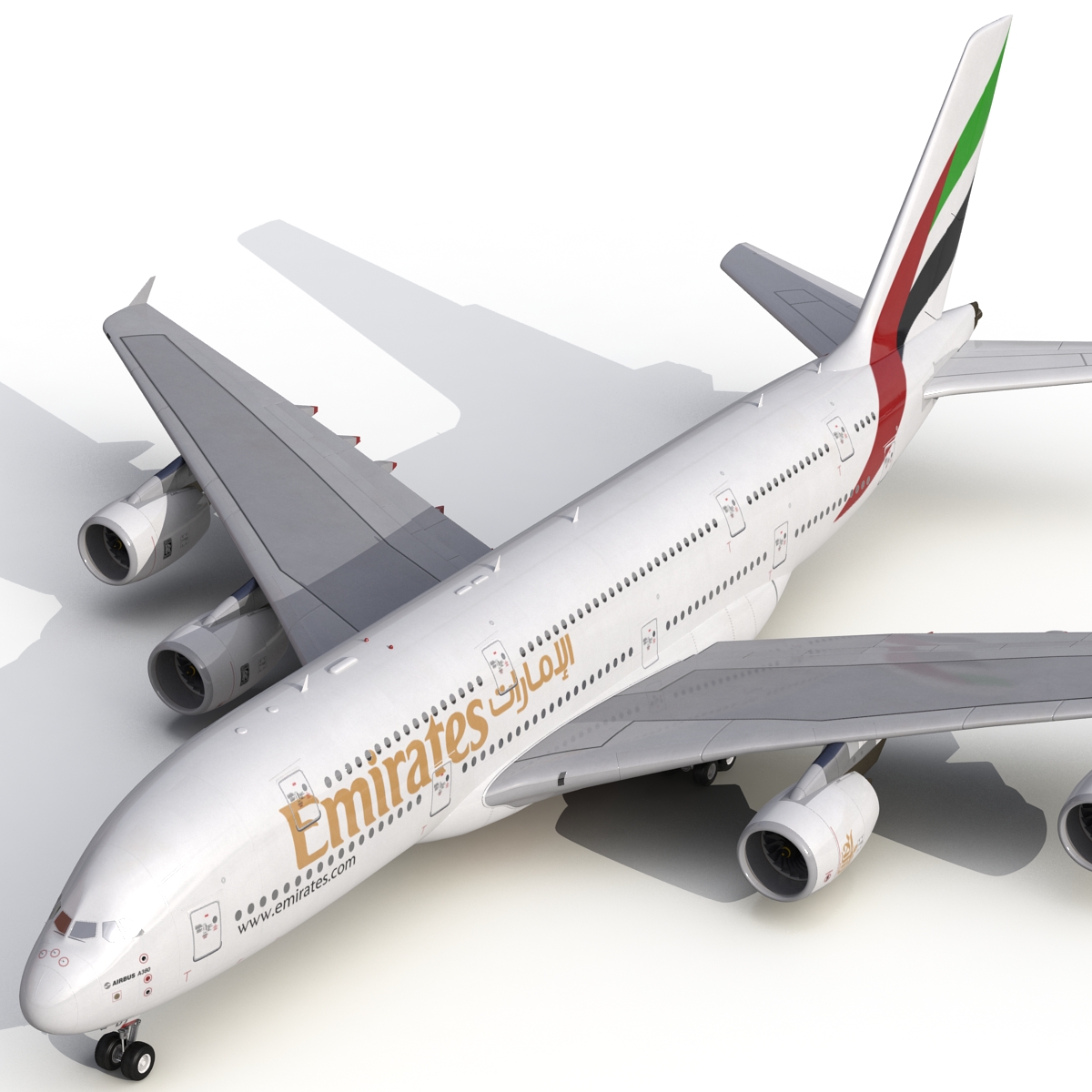 Airbus A380 900 Emirates 3D model