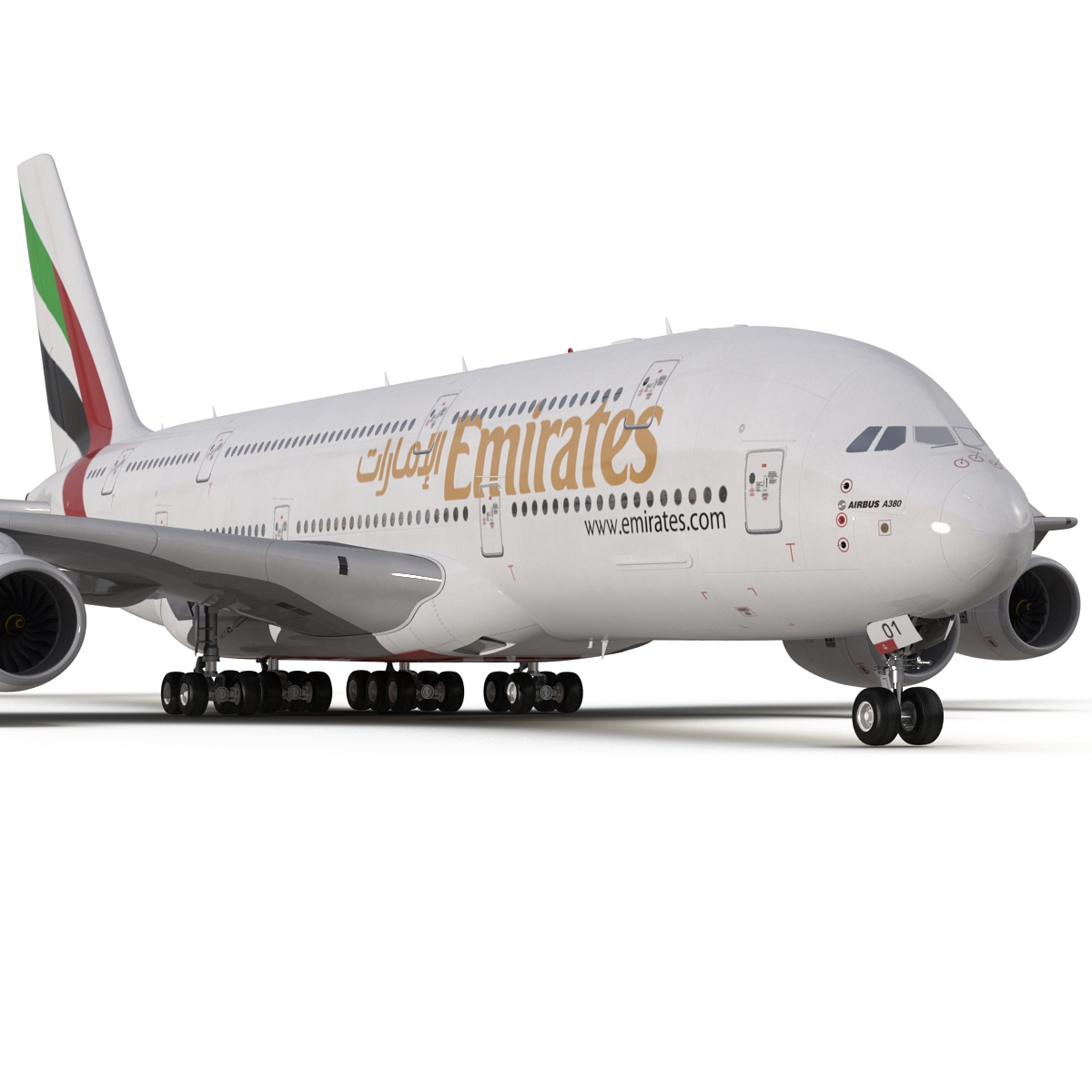 Airbus A380 900 Emirates 3D model