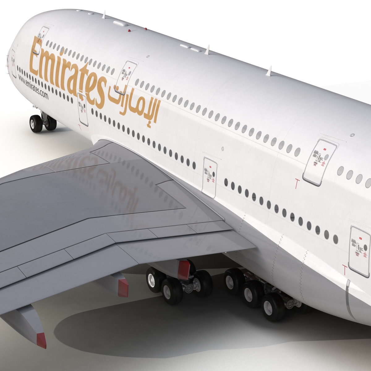 Airbus A380 900 Emirates 3D model