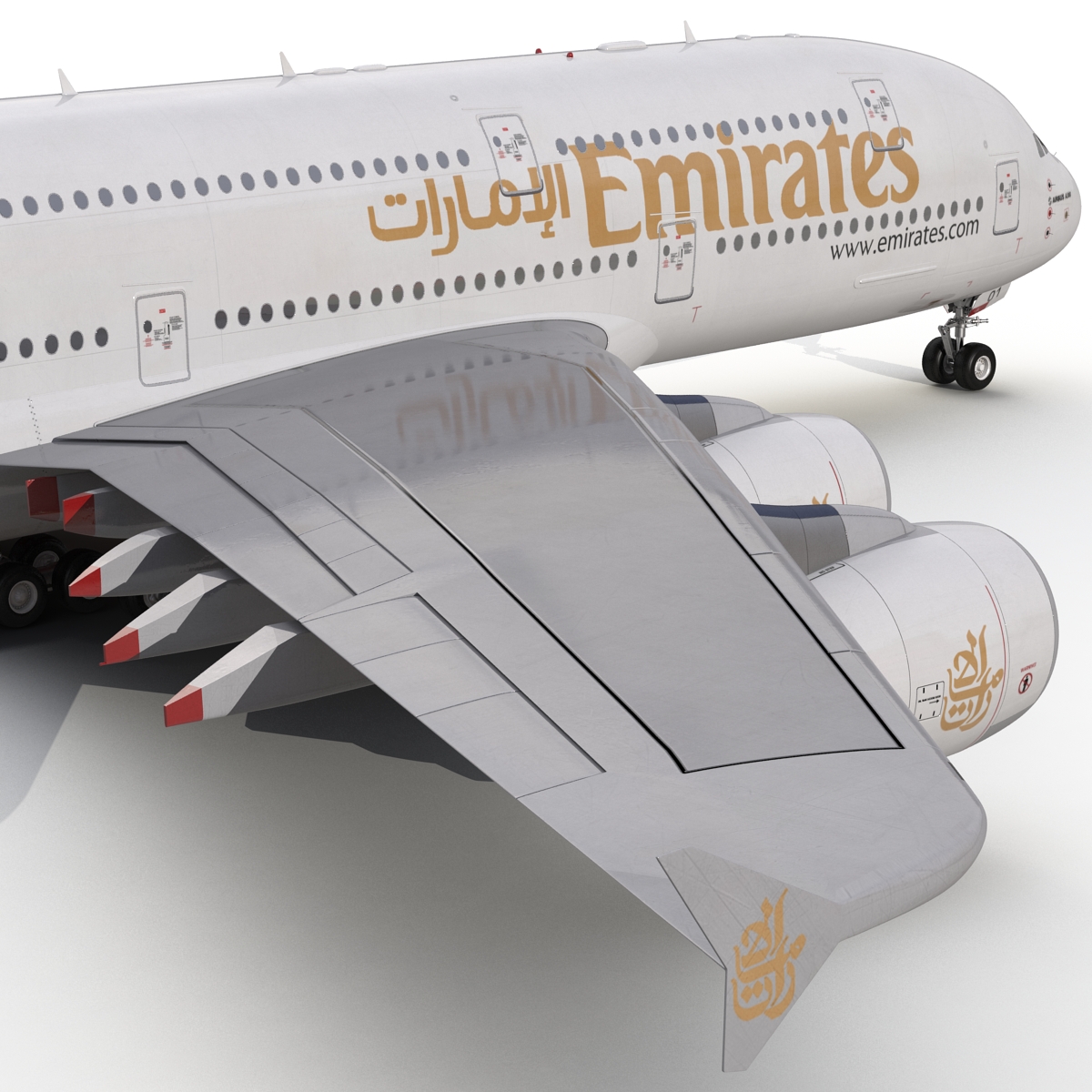 Airbus A380 900 Emirates 3D model