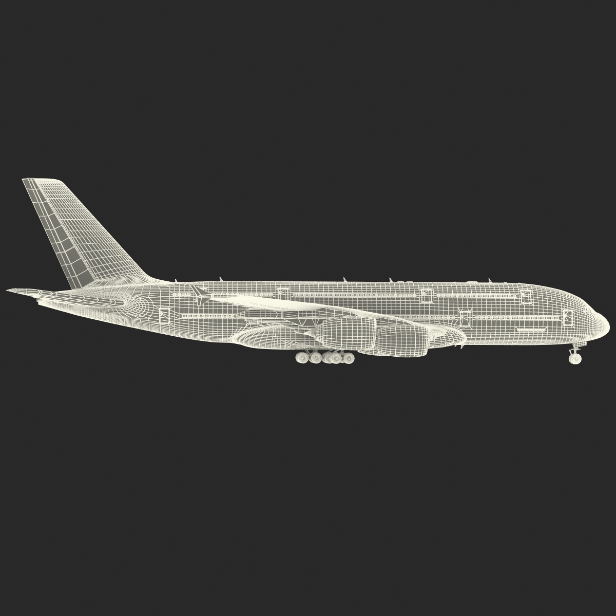 Airbus A380 900 Emirates 3D model