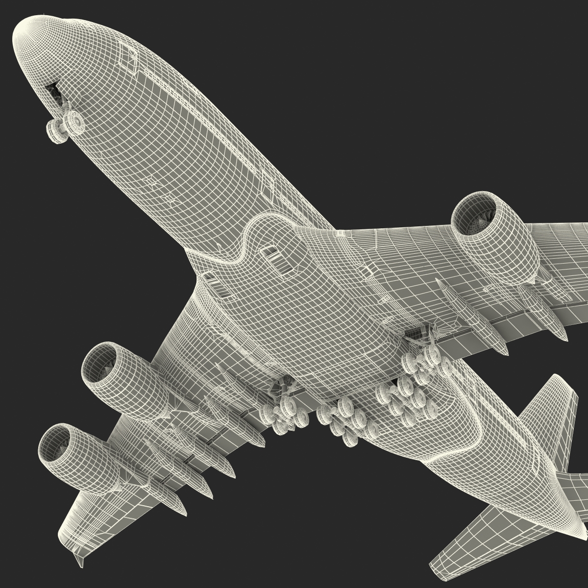 Airbus A380 900 Emirates 3D model