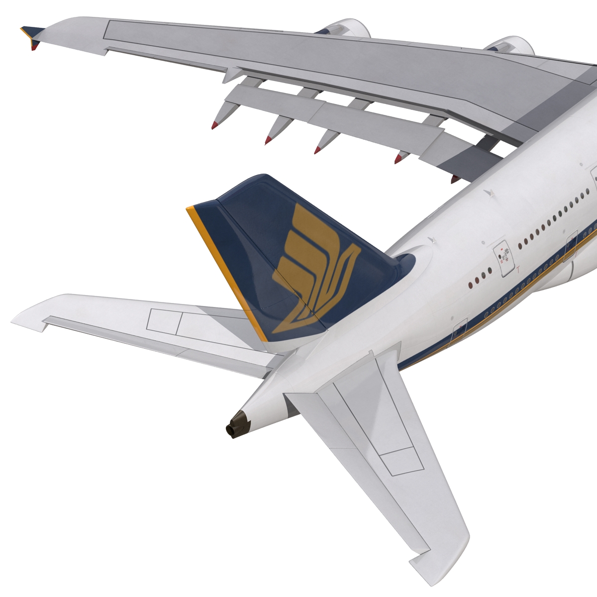 Airbus A380 900 Singapore Airlines 3D model