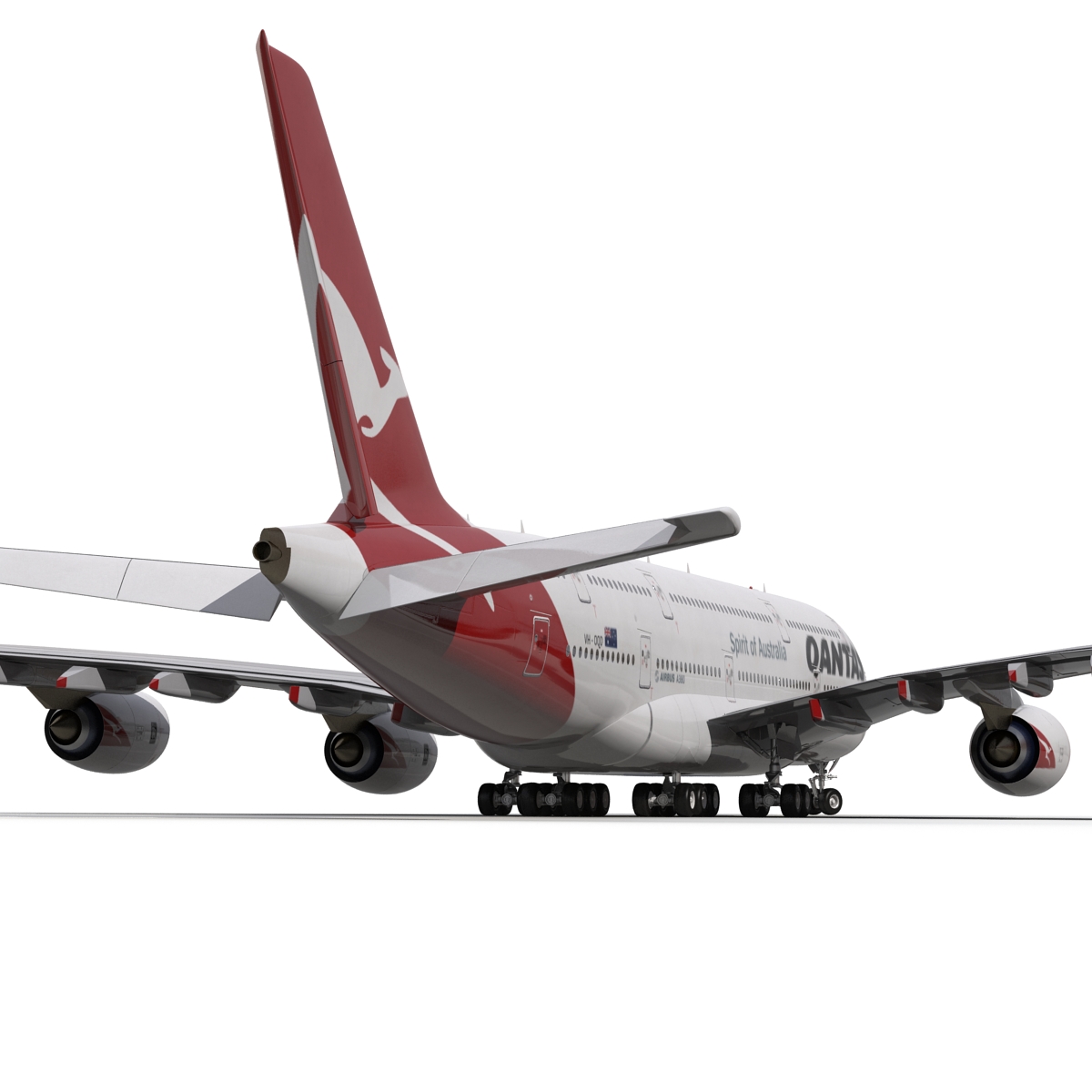 Airbus A380 900 Qantas 3D