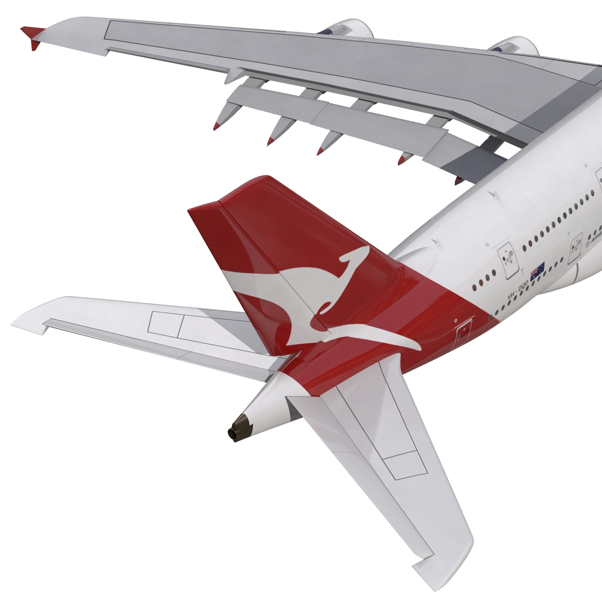 Airbus A380 900 Qantas 3D