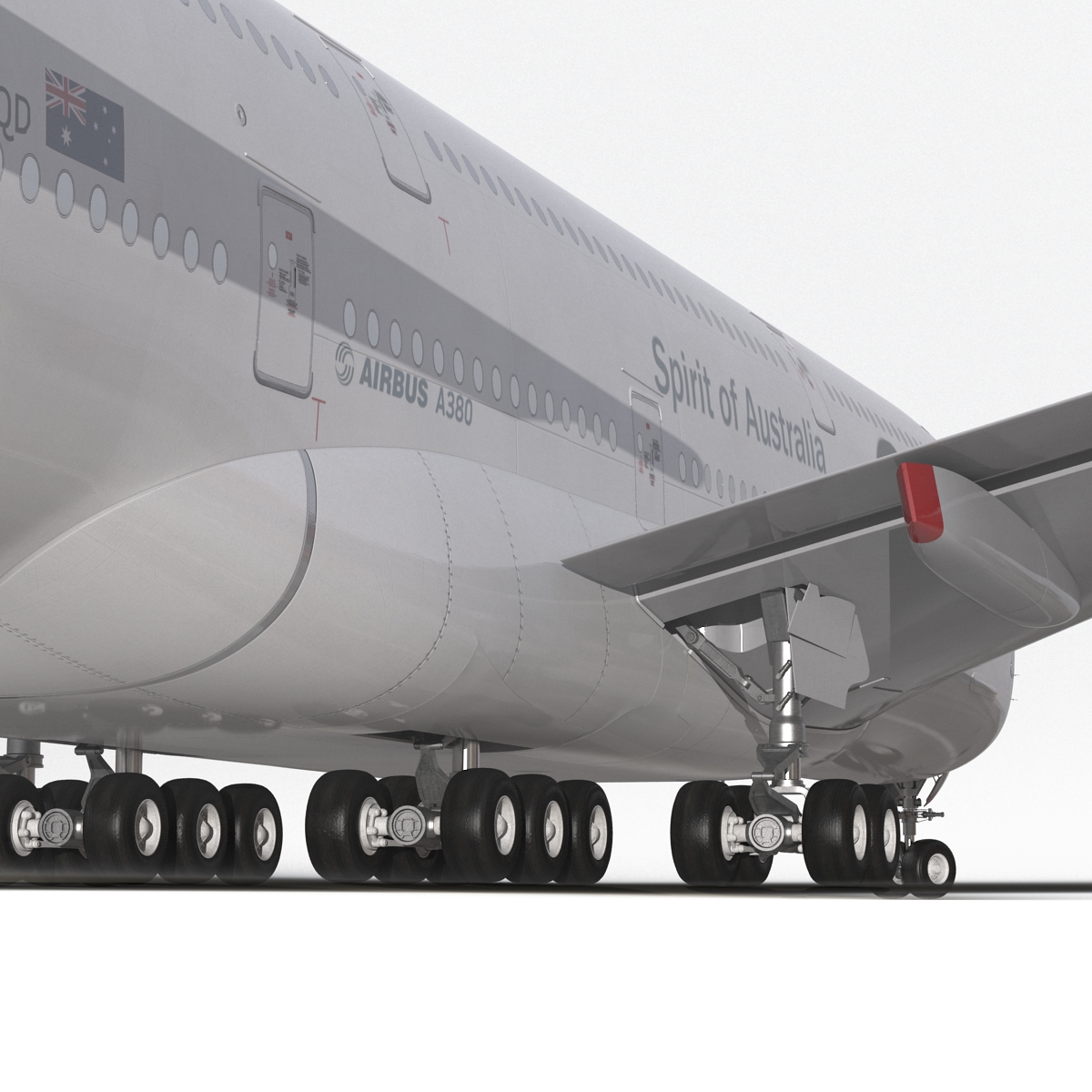 Airbus A380 900 Qantas 3D