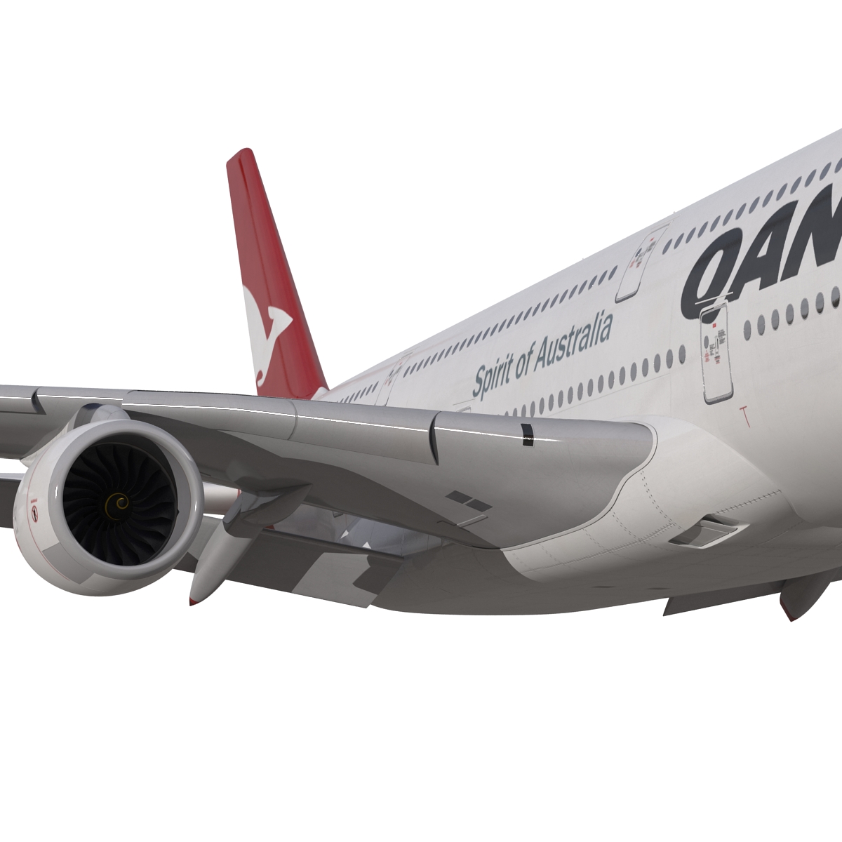 Airbus A380 900 Qantas 3D