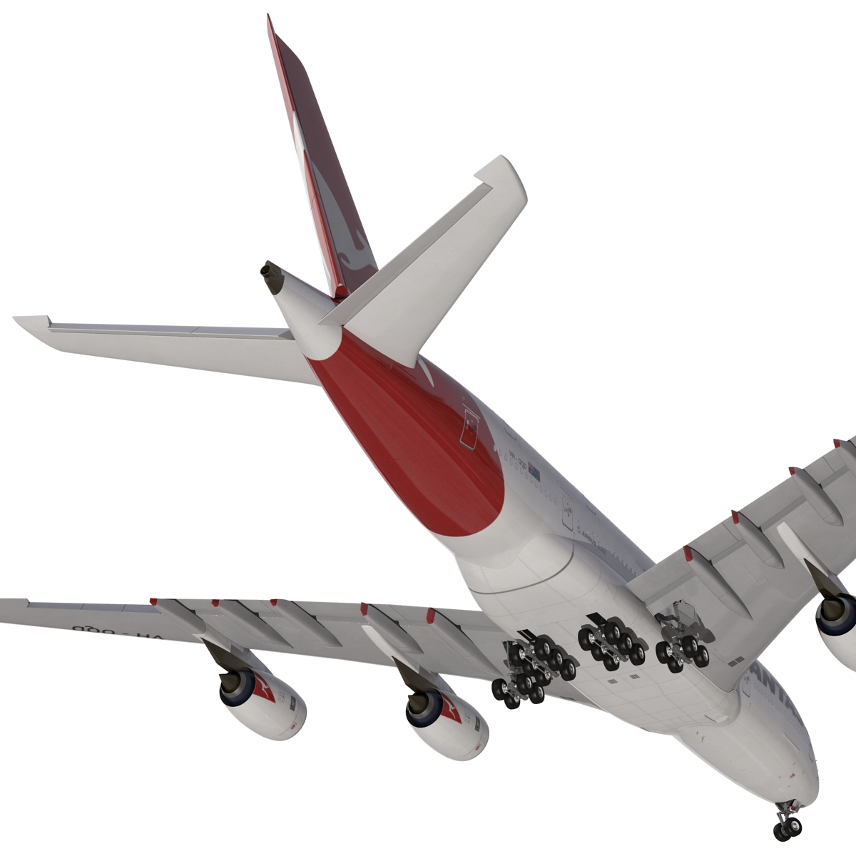 Airbus A380 900 Qantas 3D