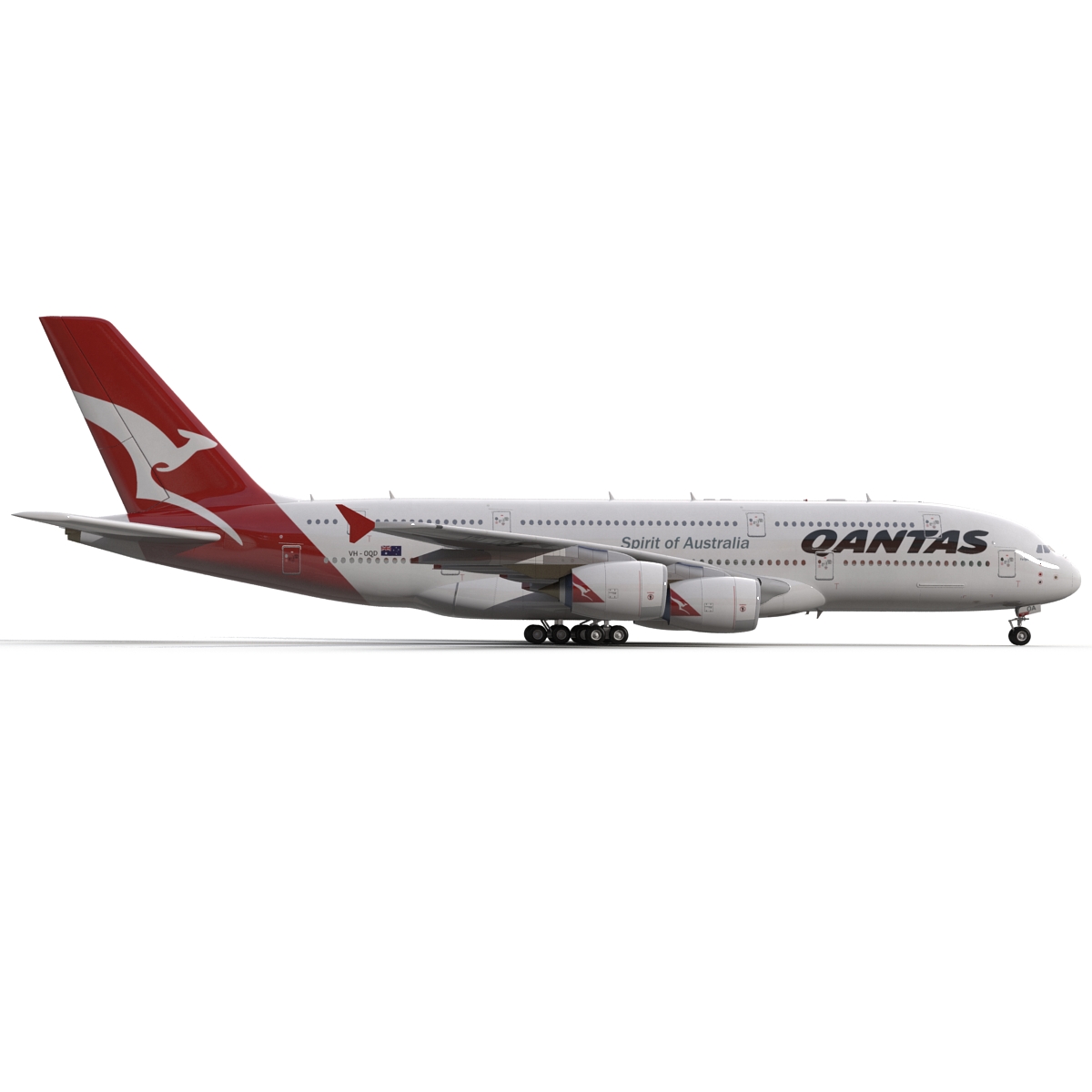 Airbus A380 900 Qantas 3D