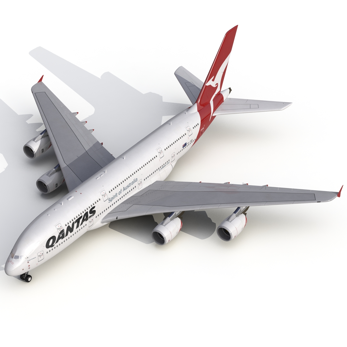 Airbus A380 900 Qantas 3D