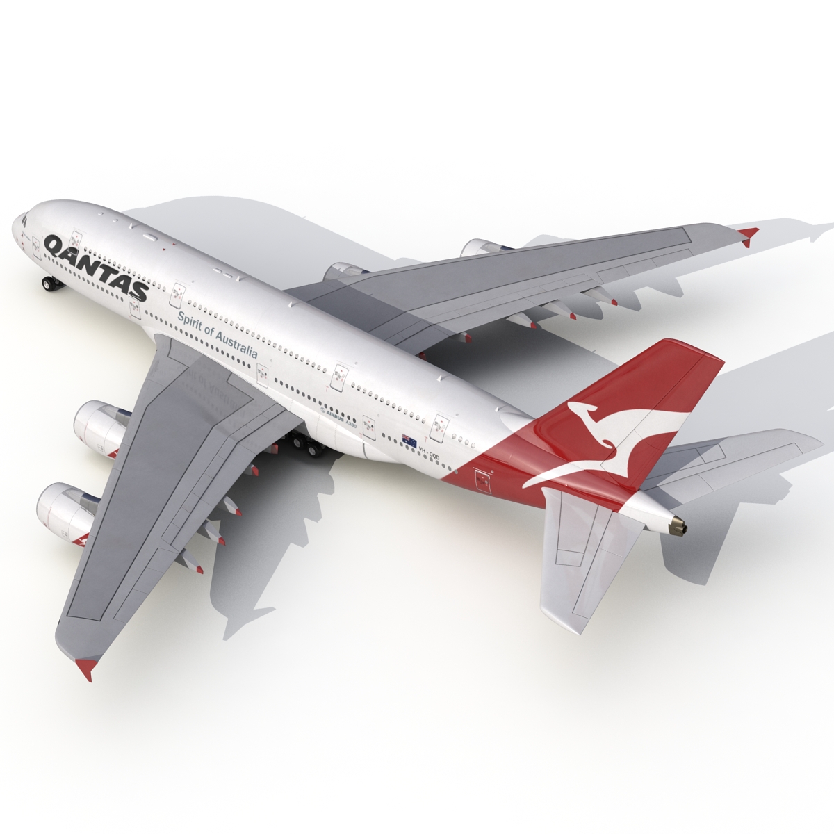 Airbus A380 900 Qantas 3D