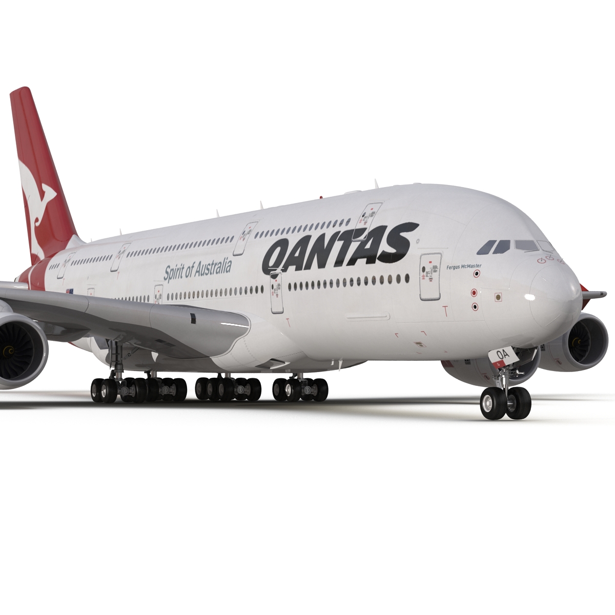 Airbus A380 900 Qantas 3D