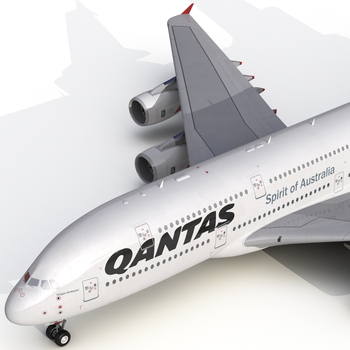 Airbus A380 900 Qantas 3D