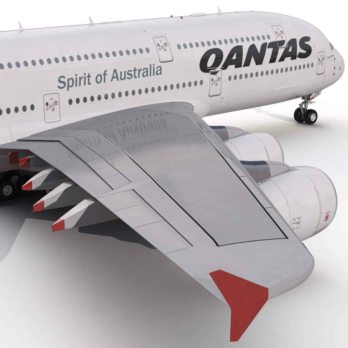 Airbus A380 900 Qantas 3D