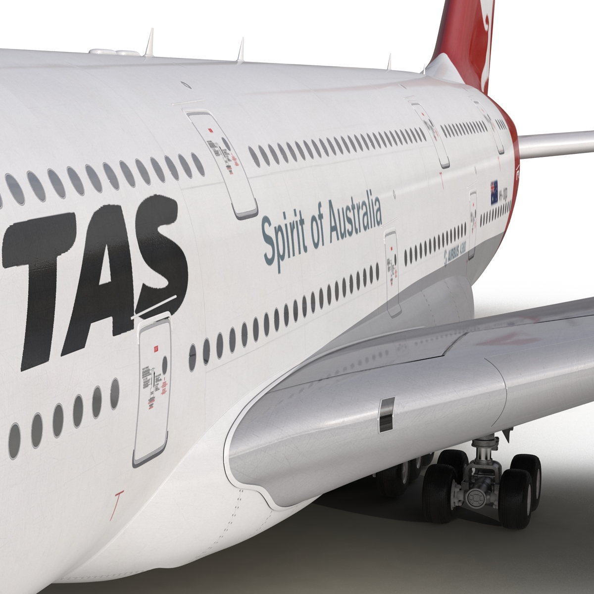 Airbus A380 900 Qantas 3D