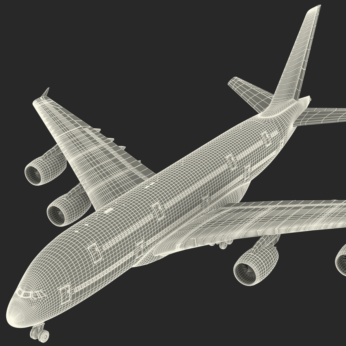 Airbus A380 900 Qantas Rigged 3D model