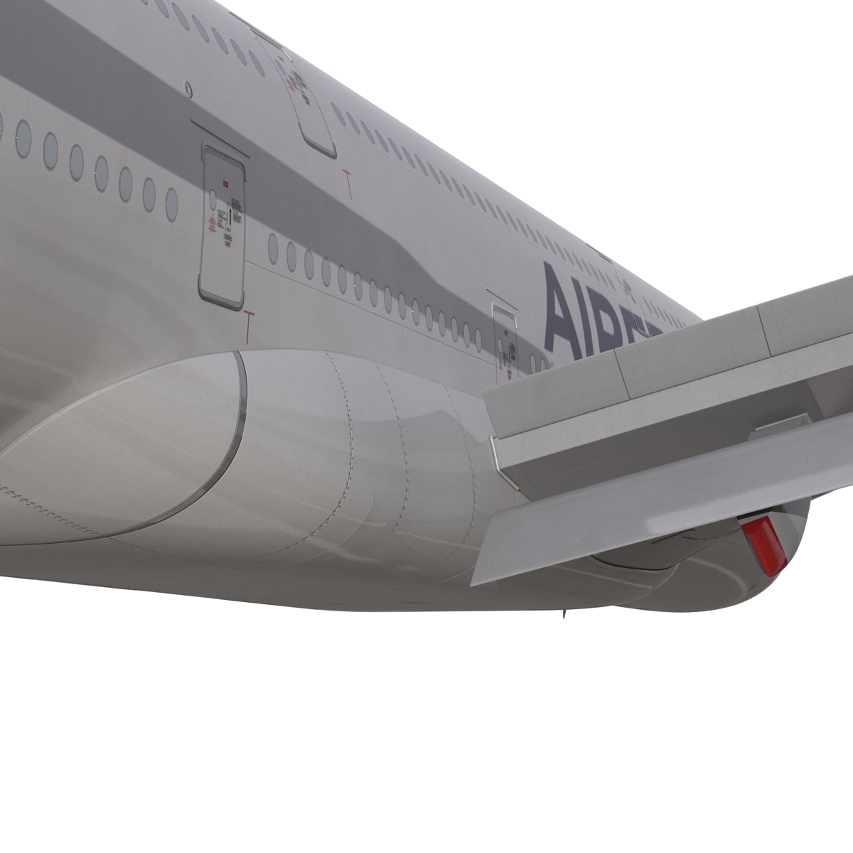 3D Airbus A380 900 Air France Rigged model