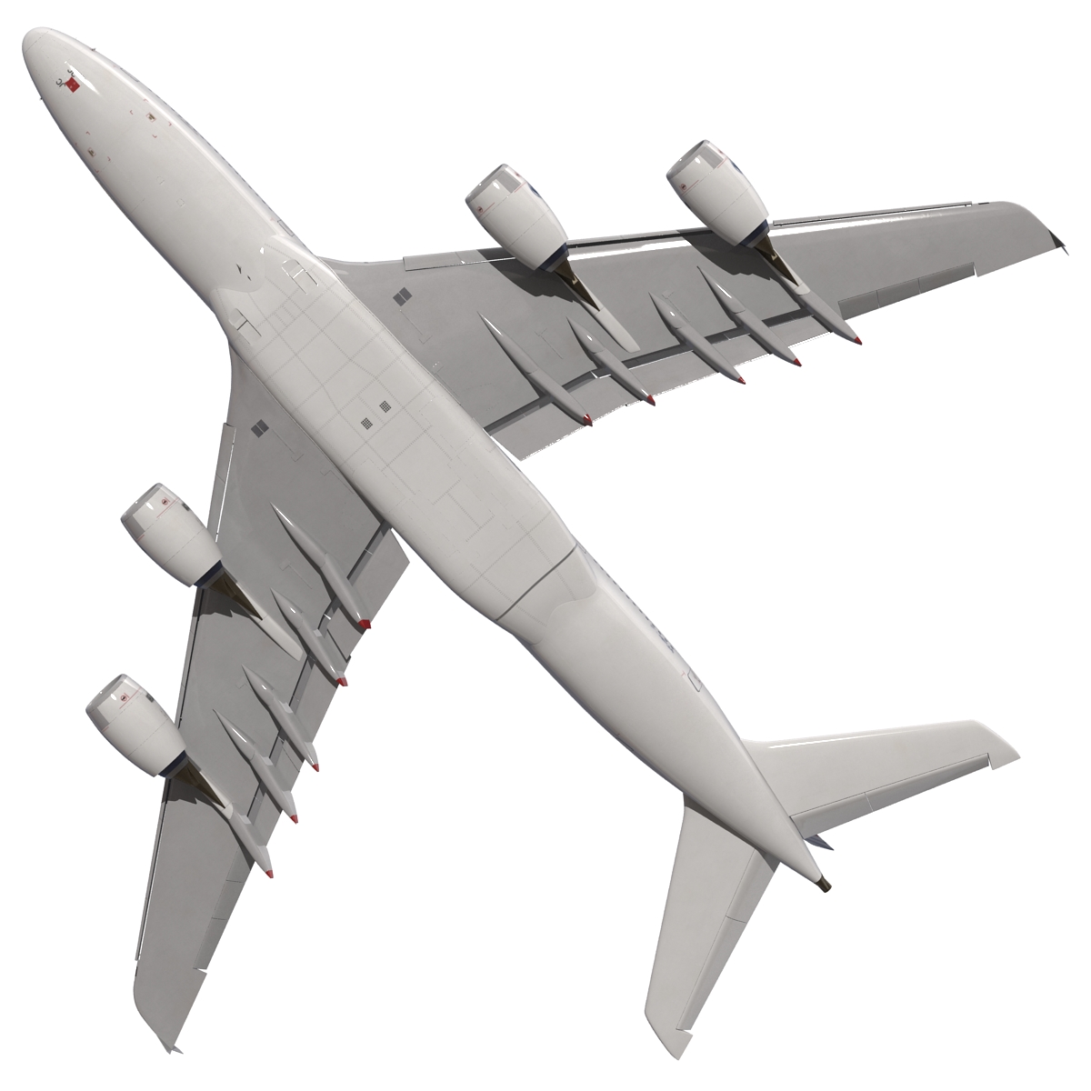 3D Airbus A380 900 Air France Rigged model