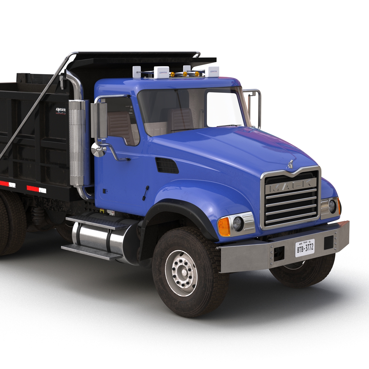 Dump Truck Mack Rigged 3D