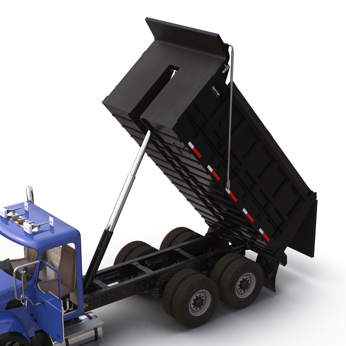 Dump Truck Mack Rigged 3D