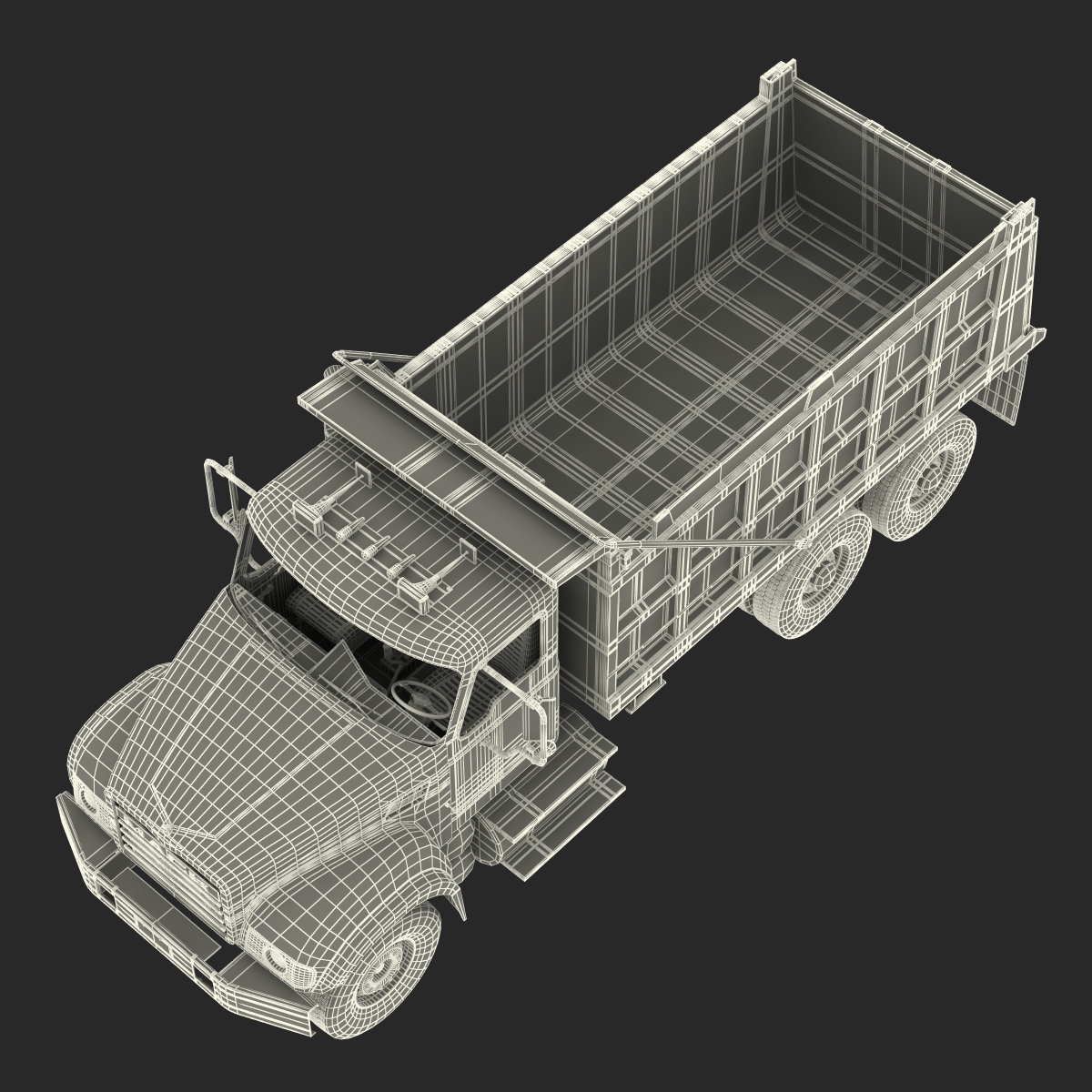 Dump Truck Mack Rigged 3D