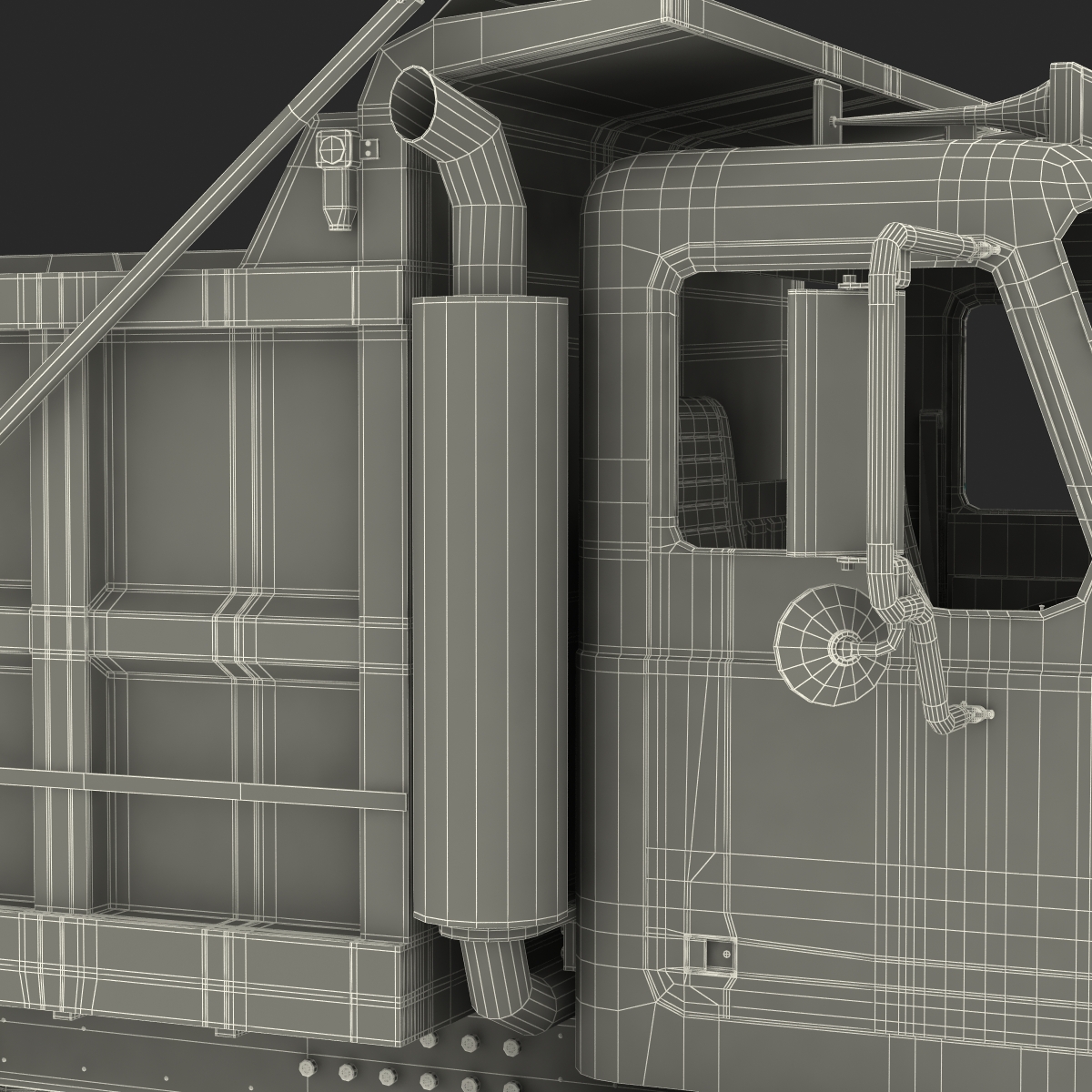 Dump Truck Mack Rigged 3D