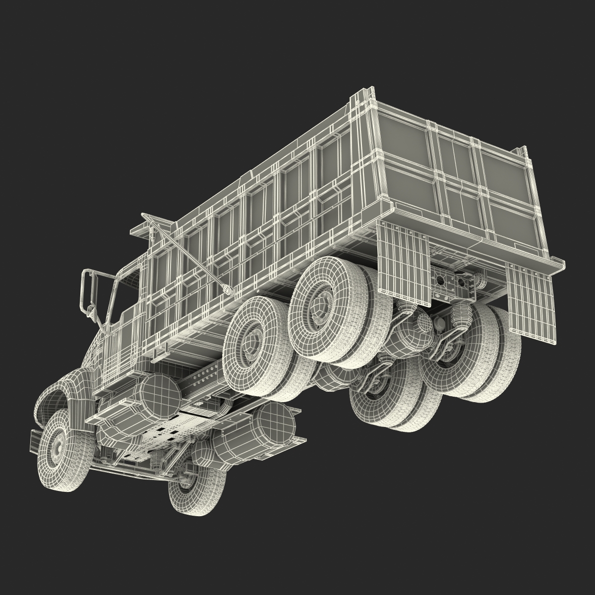 Dump Truck Generic Simple Interior 3D model