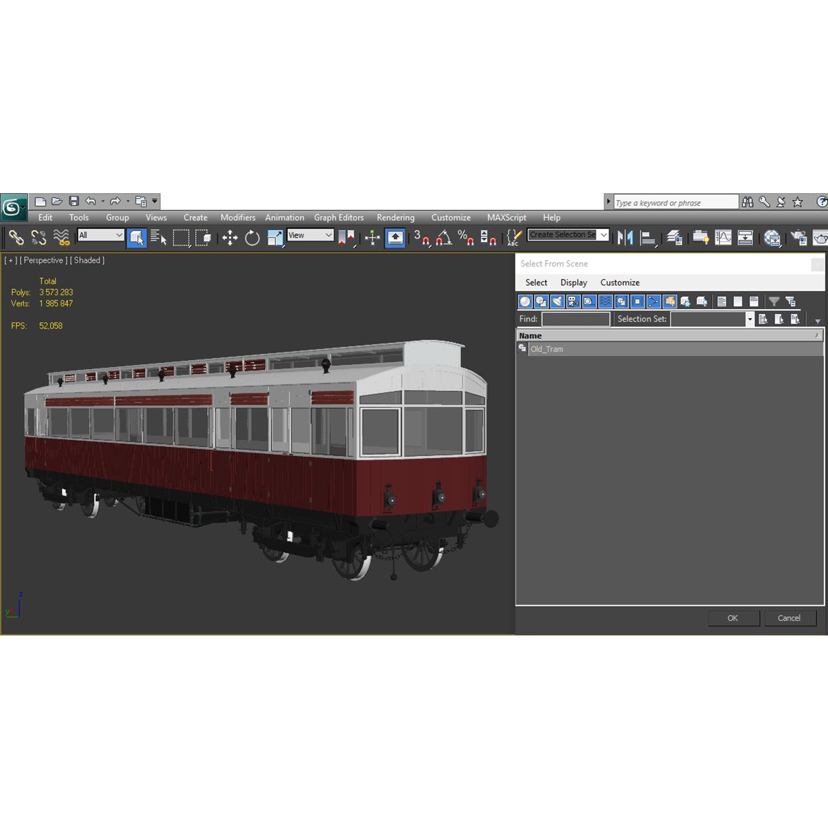 3D model Old Tram